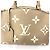 Louis Vuitton Petit Palais PM Monogram Empreinte Bicolor Beige Grau Roh - Ansicht 3
