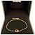 Bracciale charm Chanel Coco Crush Au750 in oro beige D'oro - vista 3