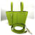 Borsa a spalla micro a secchiello Valextra in verde mela - vista 10