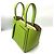 Borsa a spalla micro a secchiello Valextra in verde mela - vista 3