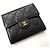 Monedero de cuero negro Chanel