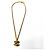 Collana CHANEL Vintage Matelassé Coco Mark in GP dorato D'oro - vista 4