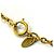 Collana CHANEL Vintage Matelassé Coco Mark in GP dorato D'oro - vista 7