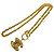 Collana Vintage Coco Mark Matelassé di CHANEL D'oro