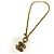Collana Vintage Coco Mark Matelassé di CHANEL D'oro - vista 3