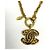 Collana Vintage Coco Mark Matelassé di CHANEL D'oro - vista 5