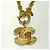 Collana Vintage Coco Mark Matelassé di CHANEL D'oro - vista 7