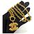 Collana Vintage Coco Mark Matelassé di CHANEL D'oro - vista 8