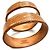 Hermès Set di bracciali in pelle marrone Hermes Pourtour - vista 3