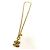 Collana CHANEL Vintage Matelassé Coco Mark in GP dorato D'oro - vista 4
