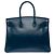Hermès Borsa HERMES Birkin 35 in Pelle Blu - 103221 - vista 4