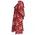 Marc by Marc Jacobs Vestido Mini con Estampado Floral Efecto Capa en Seda Roja de Red Valentino - vista 2