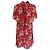 Marc by Marc Jacobs Vestido Mini con Estampado Floral Efecto Capa en Seda Roja de Red Valentino - vista 3