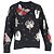 Alexander McQueen Gothic Fairytale bedruckter Pullover aus schwarzer Wolle