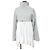 Autre Marque Top de malha cropped sobreposto Snidel Marrom Branco
