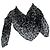 Bufanda cuadrada estampada de leopardo Saint Laurent Negro Blanco Gris
