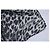 Bufanda cuadrada estampada de leopardo Saint Laurent Negro Blanco Gris - vista 3