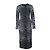 Vestido maxi gris con estampado de leopardo Dolce & Gabbana