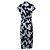 Abito maxi azzurro chiaro e marrone di Dries van Noten Blu - vista 3