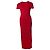 Carolina Herrera, Vestido maxi drapeado en rojo Roja