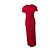 Carolina Herrera, Vestido maxi drapeado en rojo Roja - vista 3