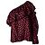 Saint Laurent Bluse mit einem Schulterpolka-Dots Schwarz Rot