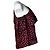 Saint Laurent Bluse mit einem Schulterpolka-Dots Schwarz Rot - Ansicht 3