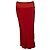 Falda midi roja Larry FW19 de Rick Owens