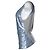 Grau metallisch Paillettenoberteil Donna Karan - Ansicht 3