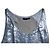 Grau metallisch Paillettenoberteil Donna Karan - Ansicht 5