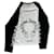 manica Chrome Hearts bianca e nera Nero