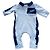 Hugo Boss BOSS baby romper in light blue and navy