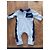 Hugo Boss BOSS baby romper in light blue and navy - view 2