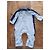 Hugo Boss BOSS baby romper in light blue and navy - view 3