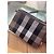 Pochette Burberry Check in Tela Marrone Nero Bianco - vista 3