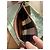 Pochette Burberry Check in Tela Marrone Nero Bianco - vista 6