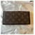 Louis Vuitton Monogram Rose Geldbörse Braun Pink  - Ansicht 3