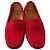 Autre Marque Mocassini in suede rosso Saint Tropez