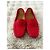 Autre Marque Mocassini in suede rosso Saint Tropez - vista 2