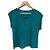 Autre Marque Top corto verde con zip IKKS WOMEN