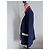 Autre Marque MODETROTTER Blazer blu navy con colletto a contrasto Rosso Crudo - vista 5