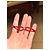 Bracciale Trinity di Cartier Rosso D'oro - vista 3