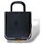 Borsa shopping mini Saint Laurent Nero - vista 2