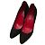 Décolleté plissettati in suede nero Cesare Paciotti