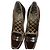 Céline Celine Samt-Loafer mit Absatz Braun