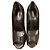 Fendi Schwarze Leder Peeptoe-Plateau-Pumps