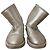 Botines Ugg de cuero plateado Plata