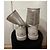 Botines Ugg de cuero plateado Plata - vista 3