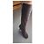 Botas Free Lance de cuero marrón efecto cocodrilo Marrón oscuro - vista 3