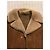 Autre Marque Cappotto lungo in lana e shearling marrone - vista 3
